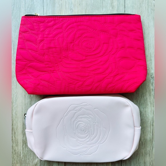 Lancôme Blush Pink & Fuchsia Cosmetic Bags - Picture 1 of 13